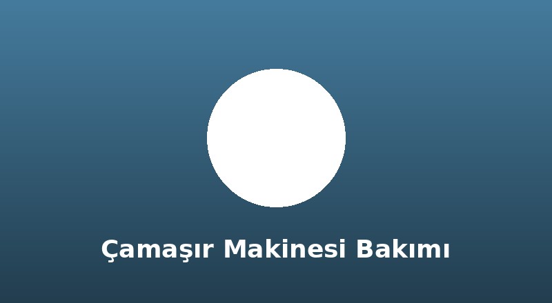 Çamaşır Makinesi Bakımı